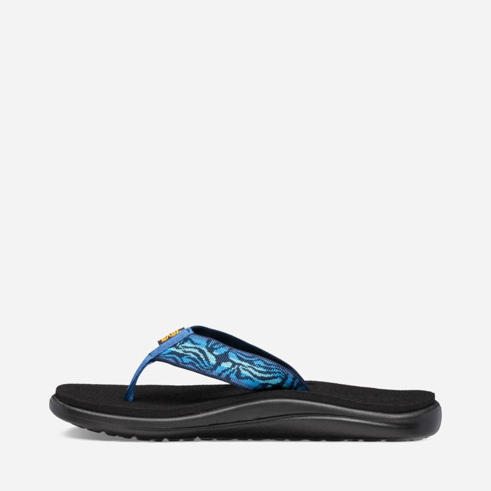 Black Women's Teva Voya Flip Flops | 251-NGLQPU