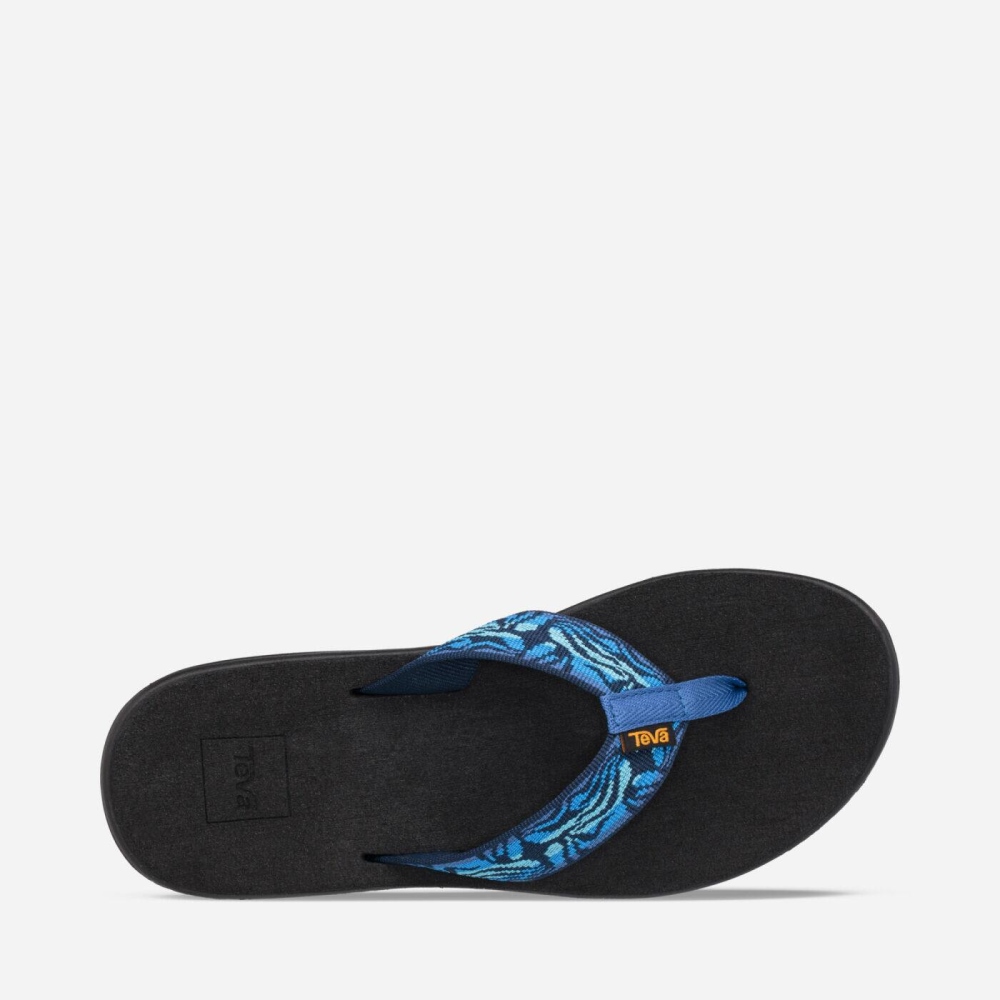 Black Women's Teva Voya Flip Flops | 251-NGLQPU