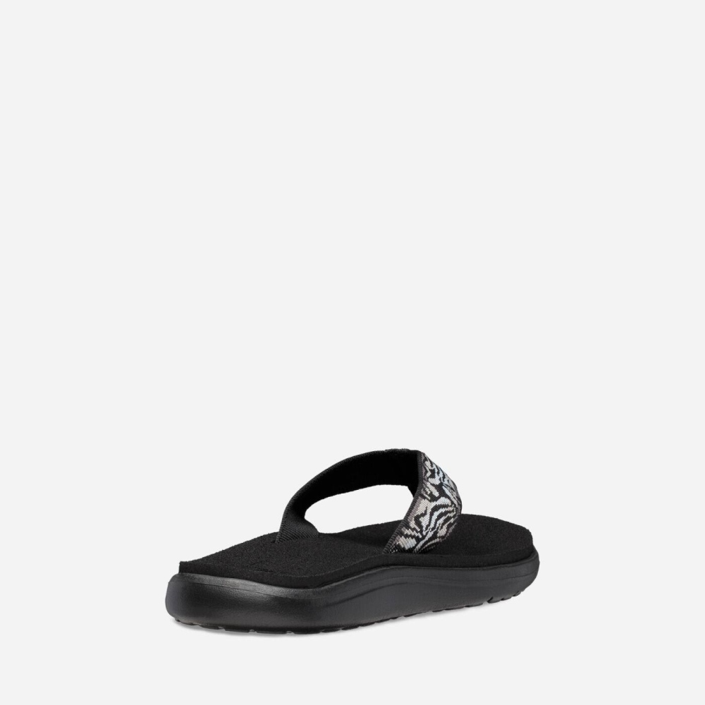 Black Women's Teva Voya Flip Flops | 271-TIYGJH