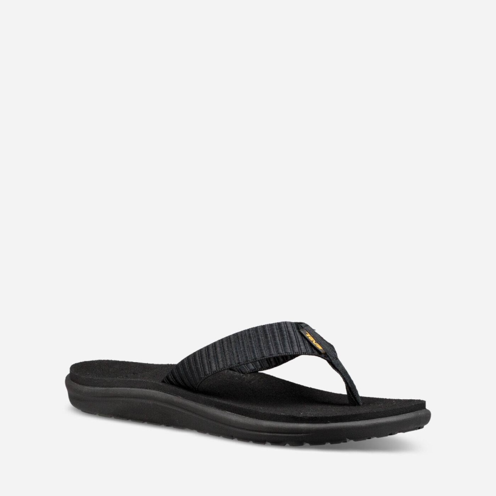 Black Women's Teva Voya Flip Flops | 960-NTZDSG