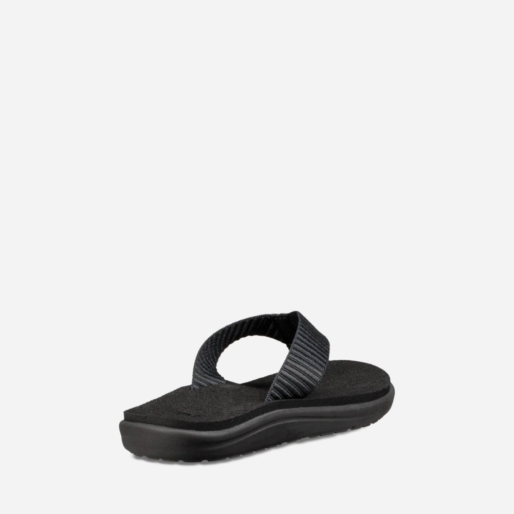 Black Women's Teva Voya Flip Flops | 960-NTZDSG