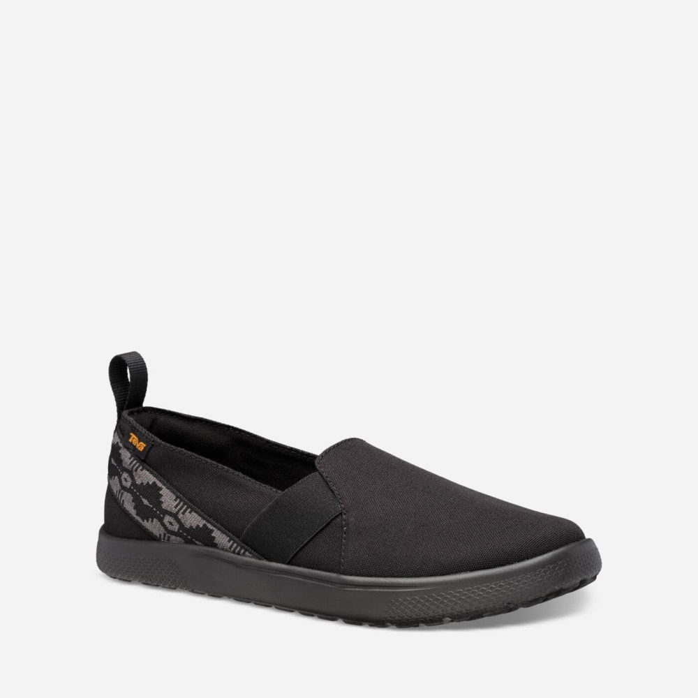 Black Women's Teva Voya Slip On Sneakers | 814-GVEALX