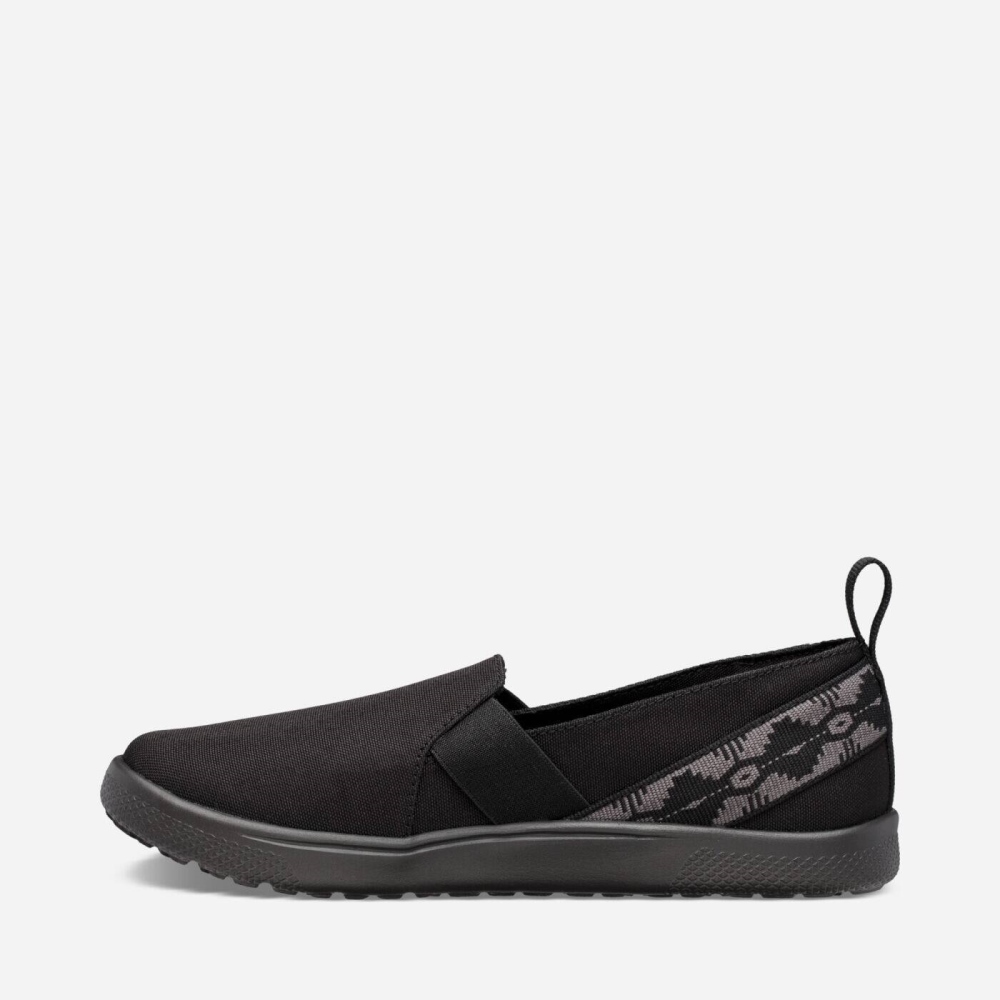 Black Women's Teva Voya Slip On Sneakers | 814-GVEALX