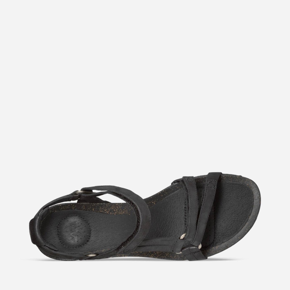 Black Women's Teva Ysidro Universal Wedge Sandals | 680-ZENKJS