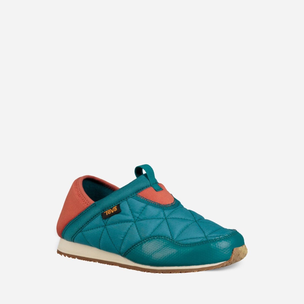 Blue Kids' Teva Ember Moc Slippers | 235-WIHKFN