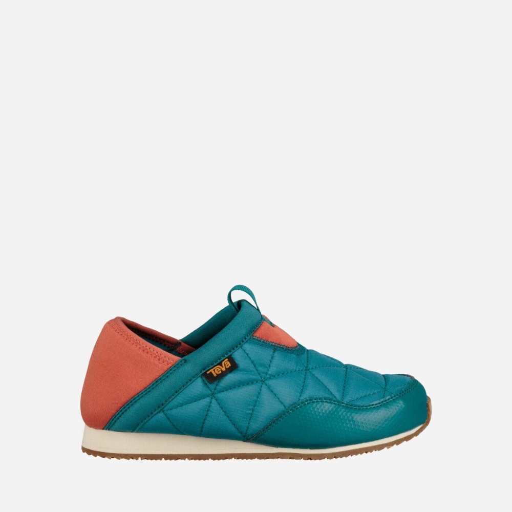 Blue Kids\' Teva Ember Moc Slippers | 235-WIHKFN