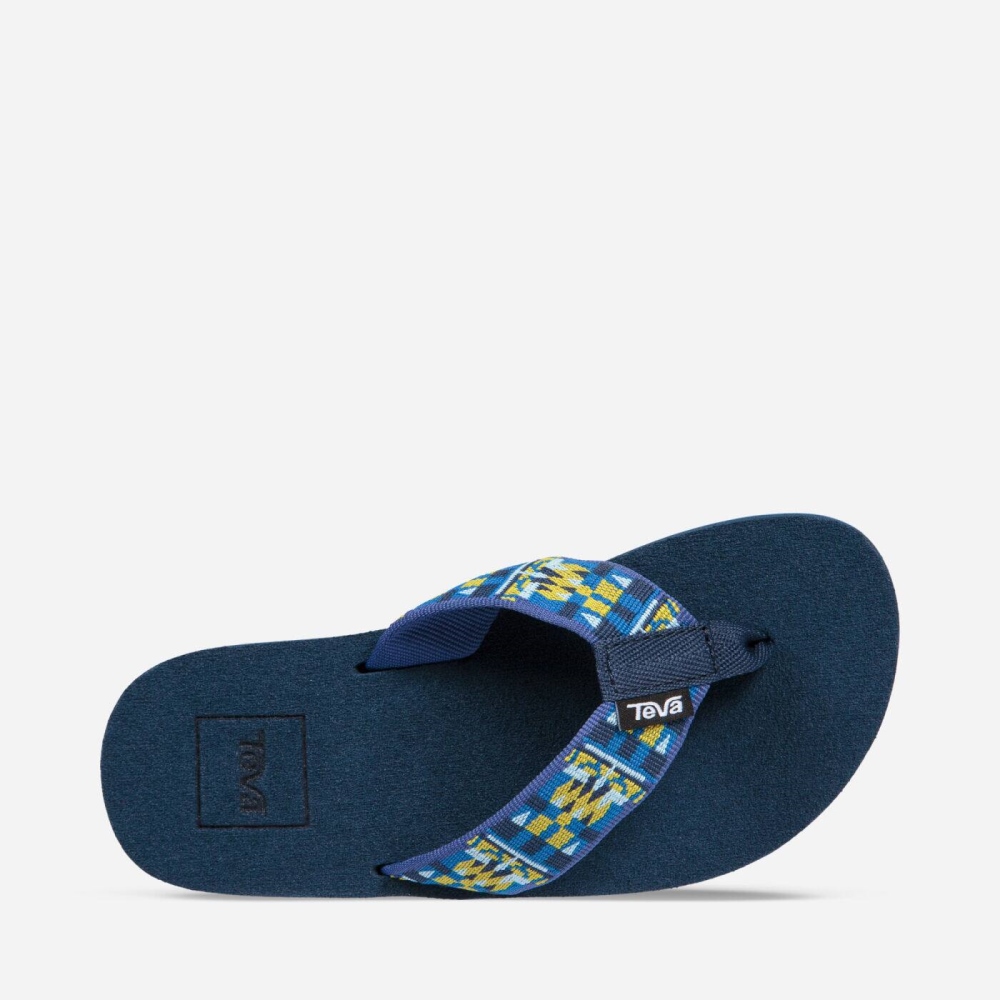 Blue Kids' Teva Mush II Flip Flops | 382-YJWZQF