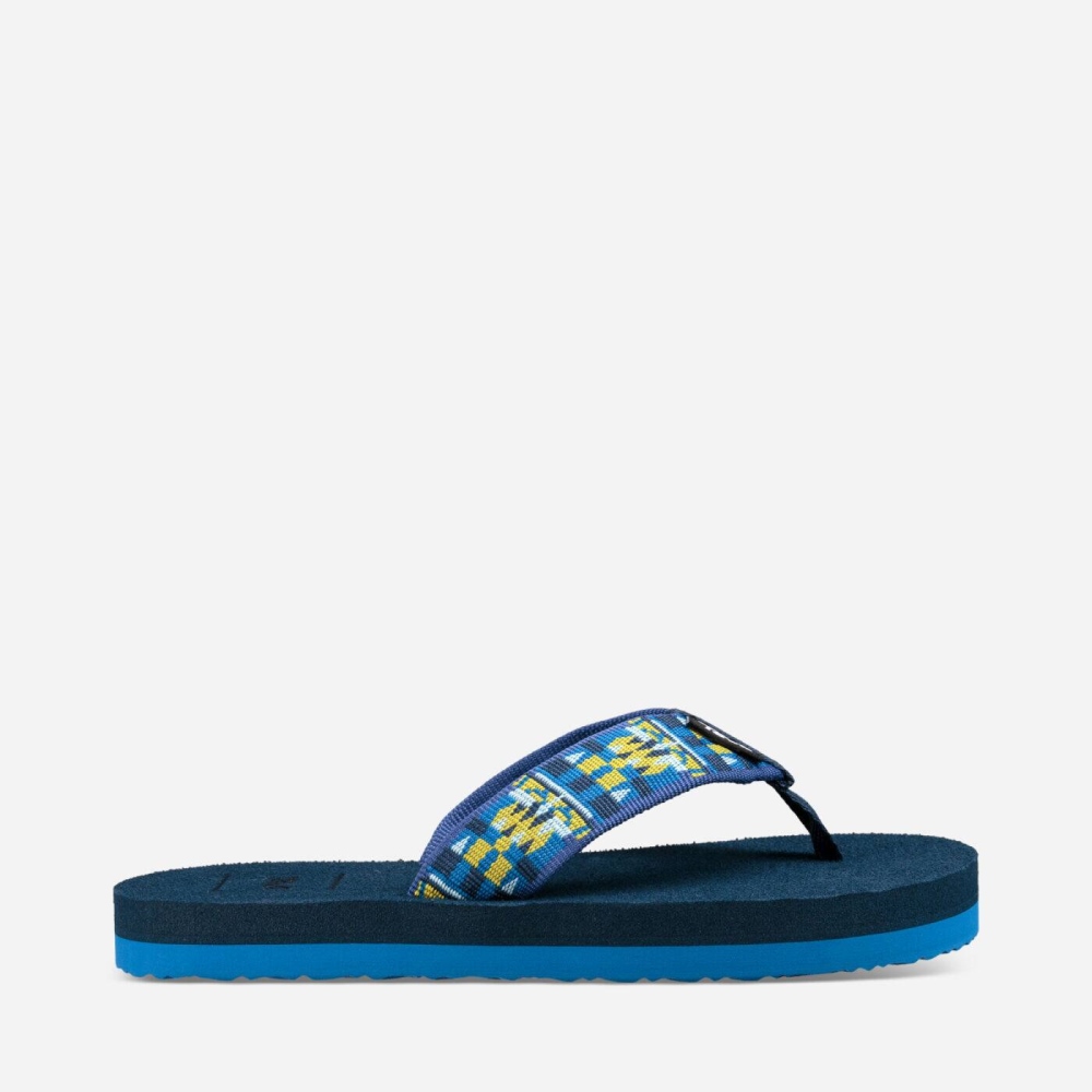 Blue Kids\' Teva Mush II Flip Flops | 382-YJWZQF