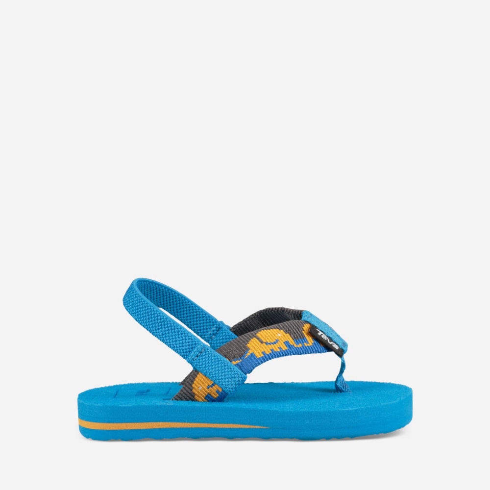 Blue Kids\' Teva Mush II Flip Flops | 859-TCAVJO