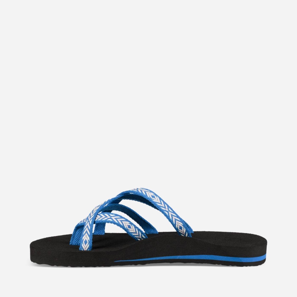 Blue Women's Teva Olowahu Flip Flops | 905-NYIWFZ