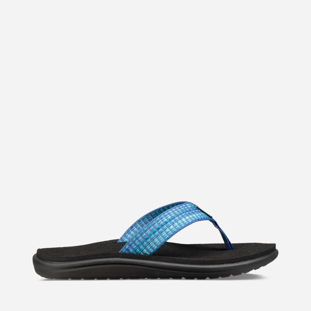 Blue Women\'s Teva Voya Flip Flops | 658-KIFBOT