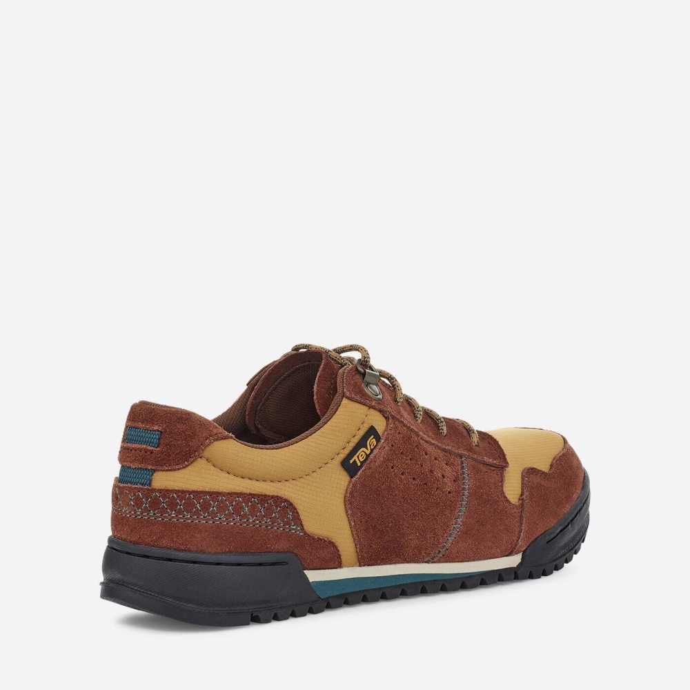 Brown Maroon Men's Teva Highside 84 Sneakers | 302-QSTVLE