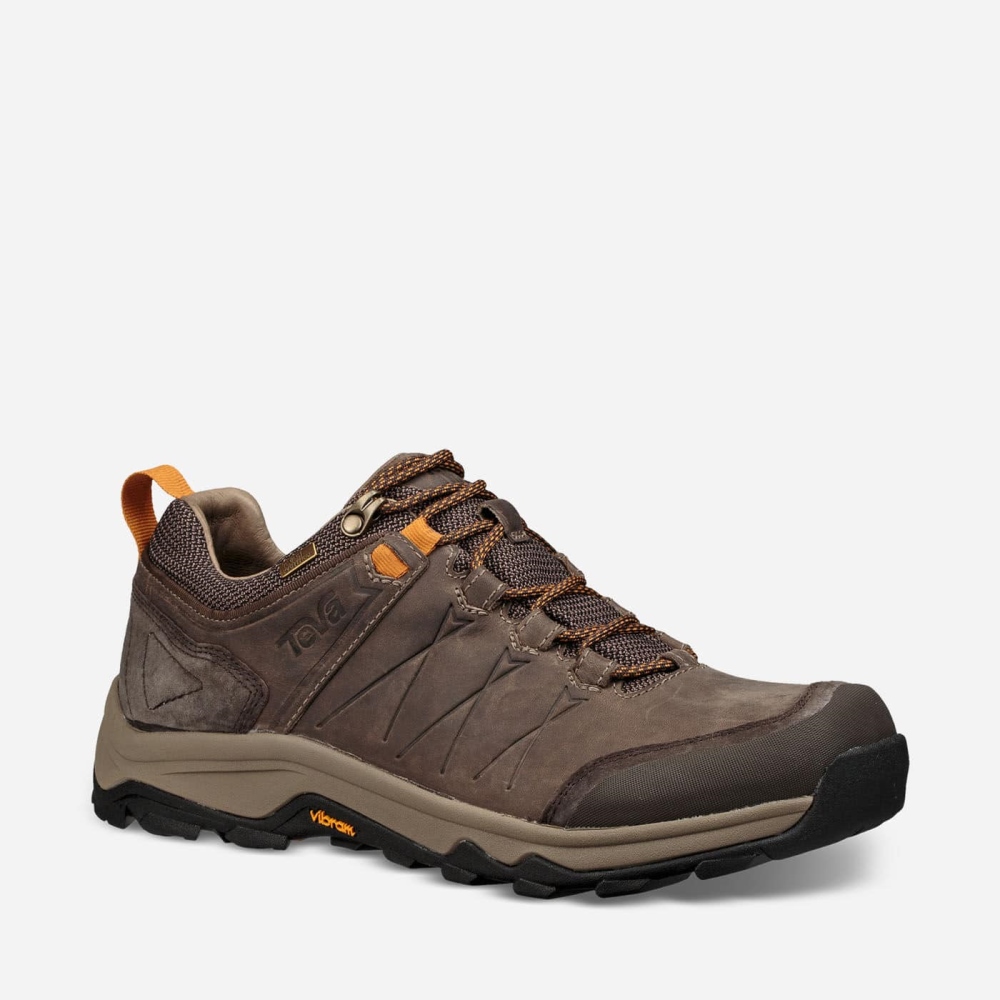 Brown Men's Teva Arrowood Riva WP Hiking Shoes | 420-URXJLI