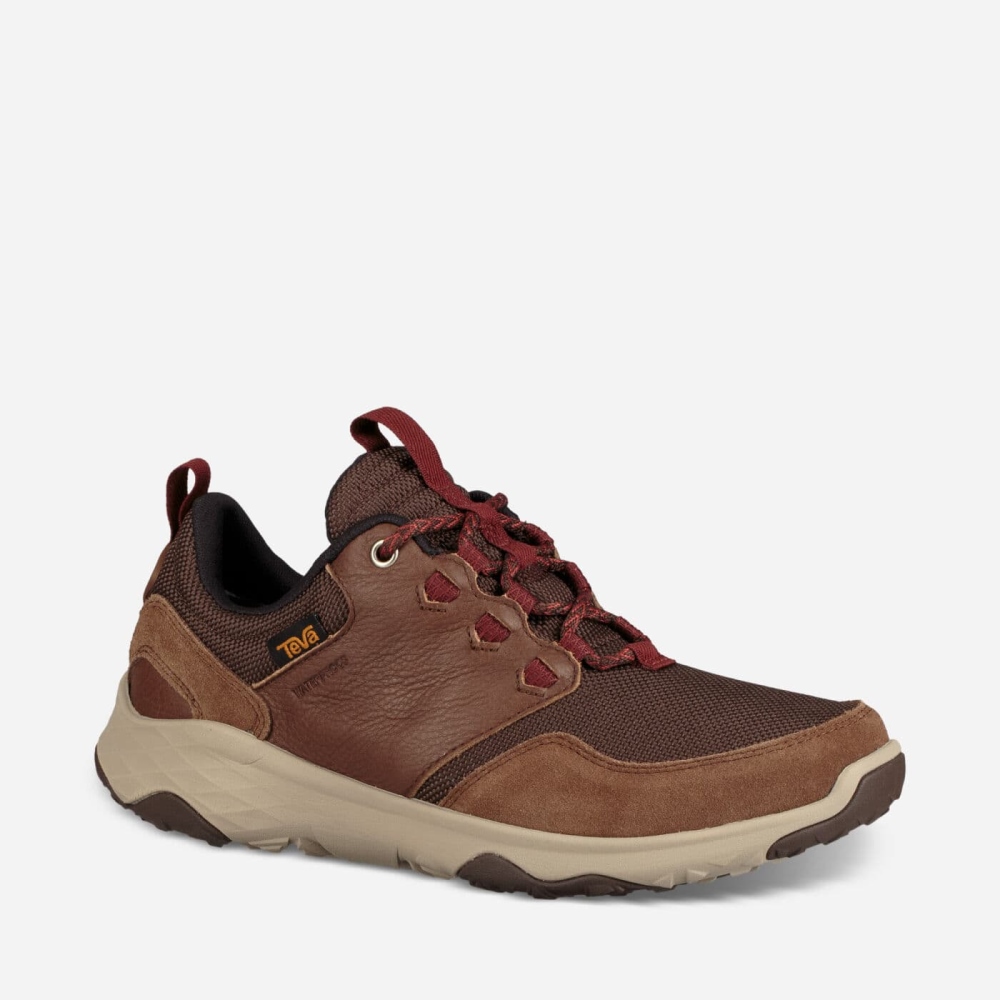 Brown Men's Teva Arrowood Venture WP Lace Up Shoes | 206-OLZWYR