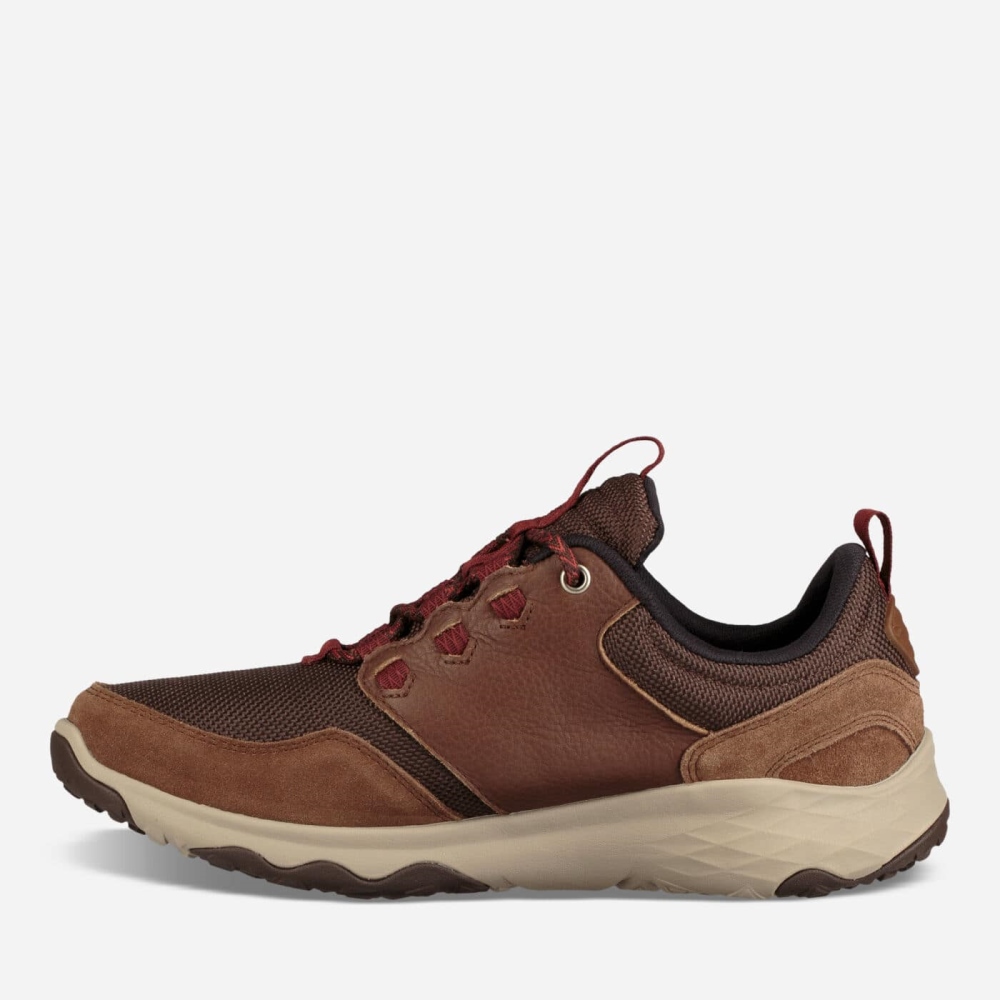 Brown Men's Teva Arrowood Venture WP Lace Up Shoes | 206-OLZWYR