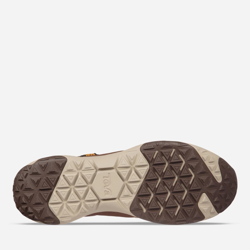 Brown Men's Teva Arrowood Venture WP Lace Up Shoes | 206-OLZWYR