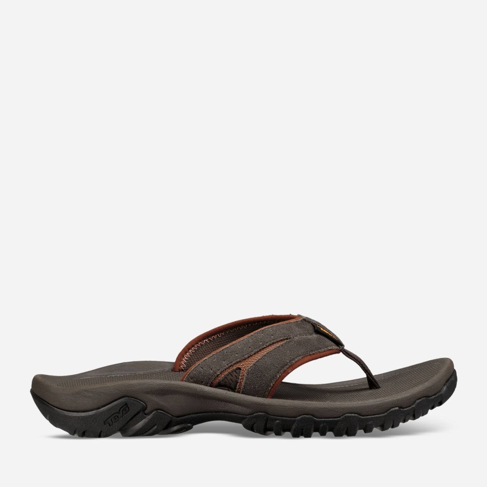 Brown Men\'s Teva Katavi 2 Thong Hiking Sandals | 943-PXQWTK