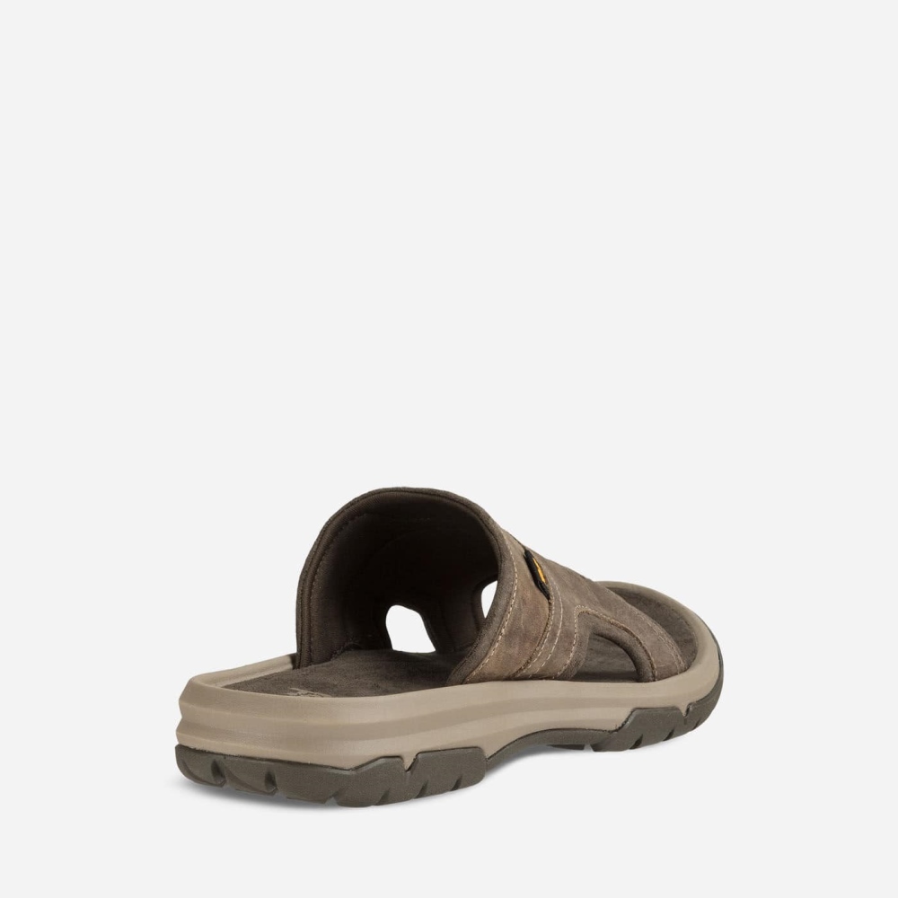 Brown Men's Teva Langdon Slide Hiking Sandals | 270-DSATIE