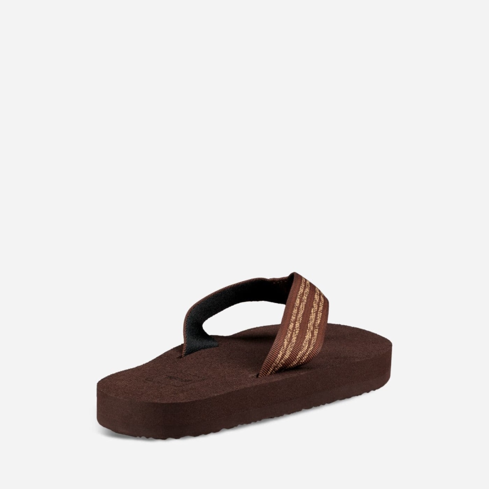 Brown Men's Teva Original Mush Flip Flops | 025-HVPQSC