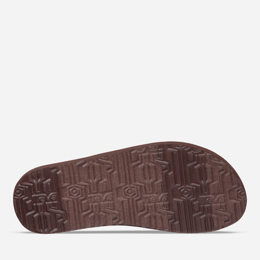 Brown Men's Teva Original Mush Flip Flops | 025-HVPQSC