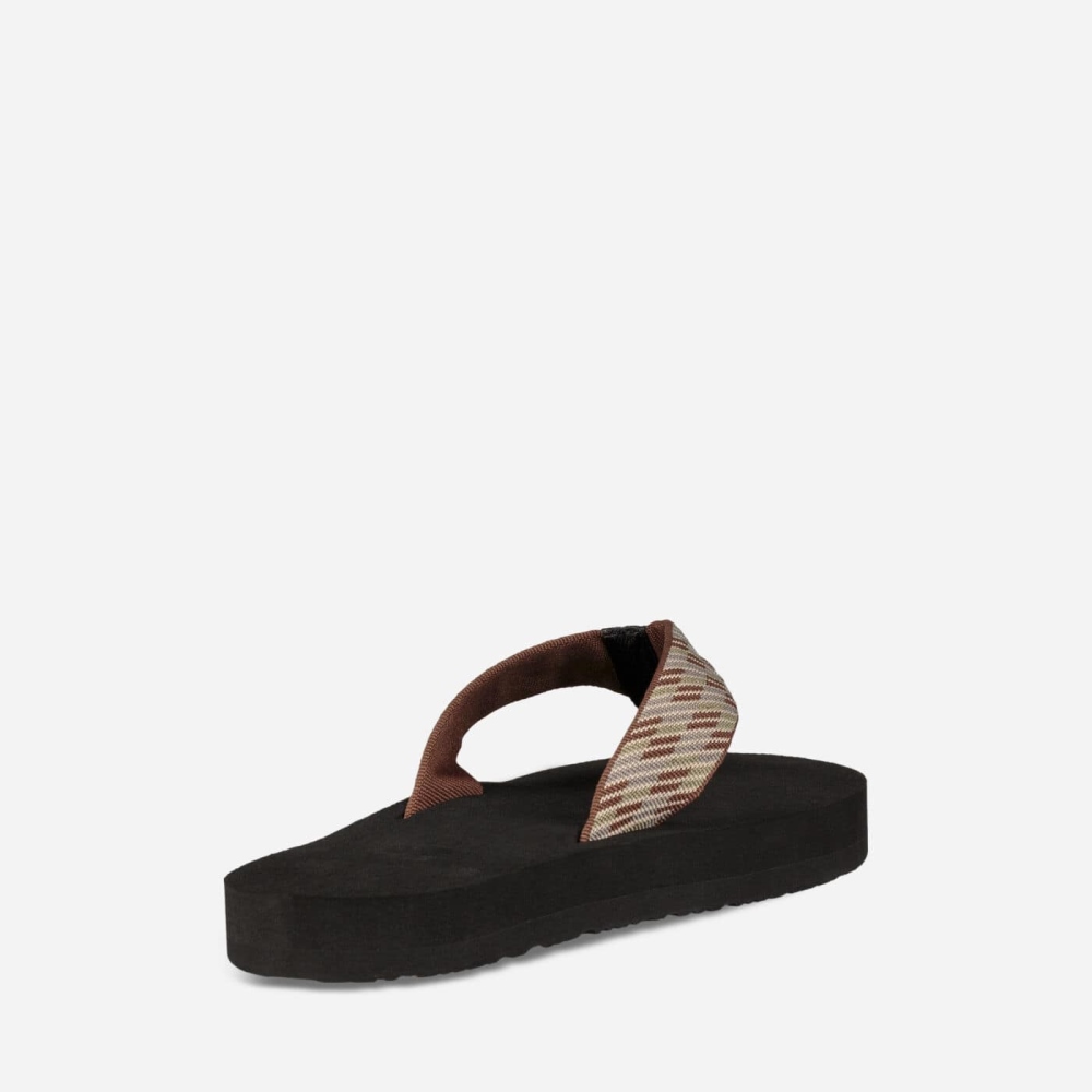 Brown Men's Teva Original Mush Flip Flops | 673-VMFNQT