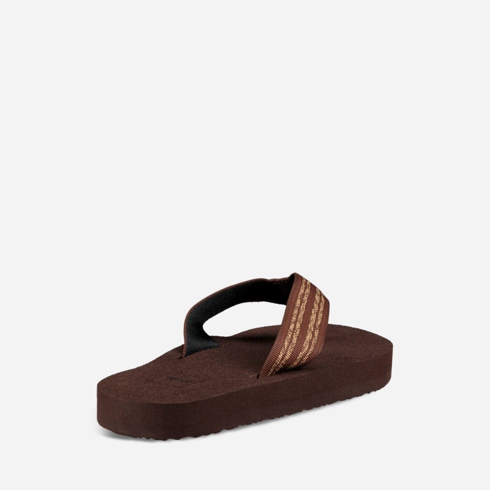 Brown Men's Teva Original Mush Sandals | 820-SRHBIU