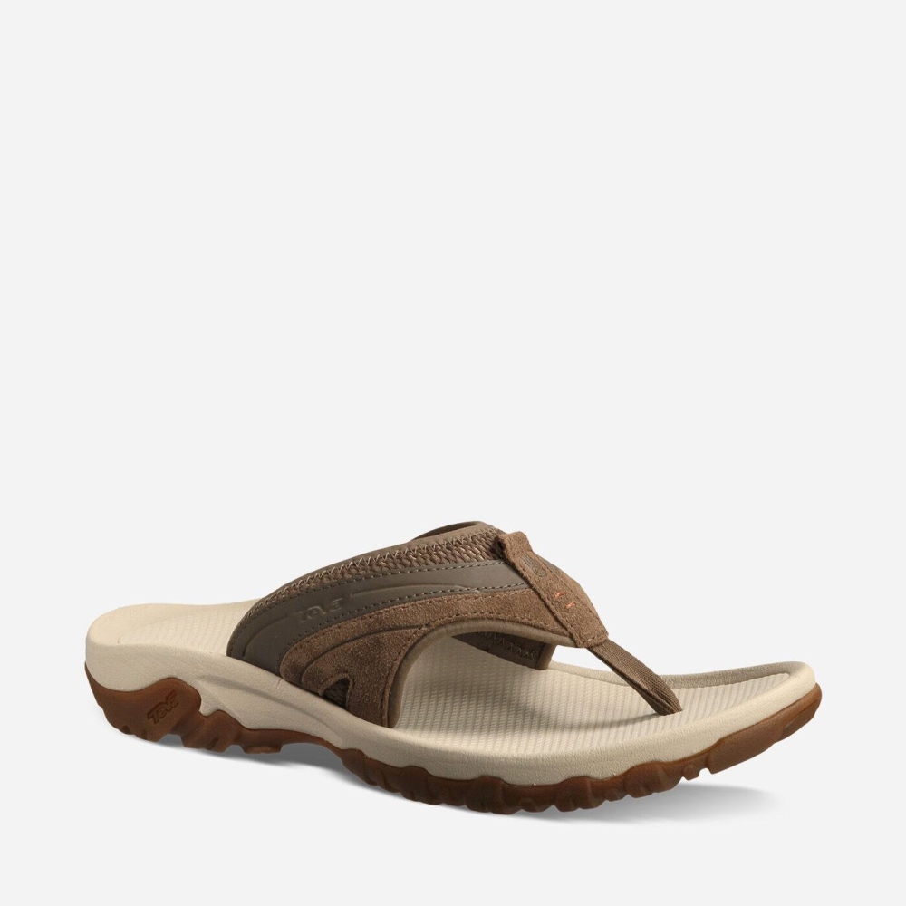 Brown Men's Teva Pajaro Hiking Sandals | 769-XSAIOM