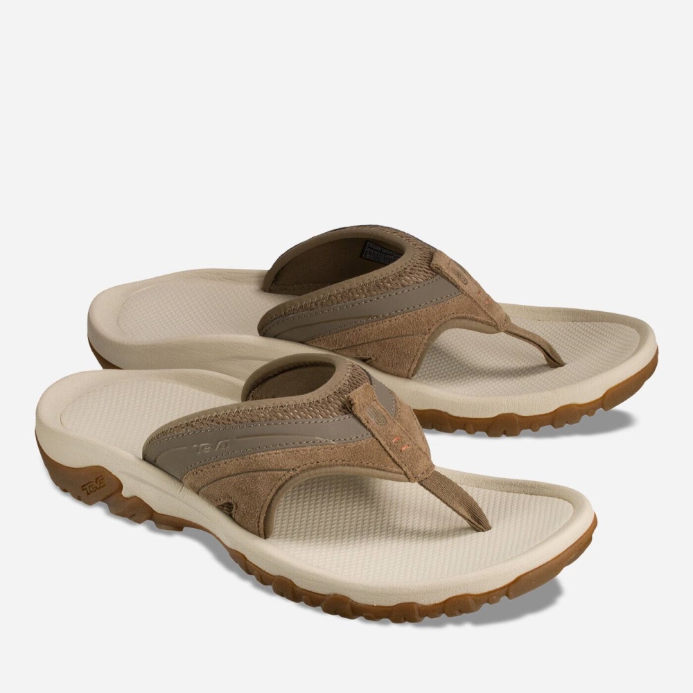 Brown Men's Teva Pajaro Hiking Sandals | 769-XSAIOM