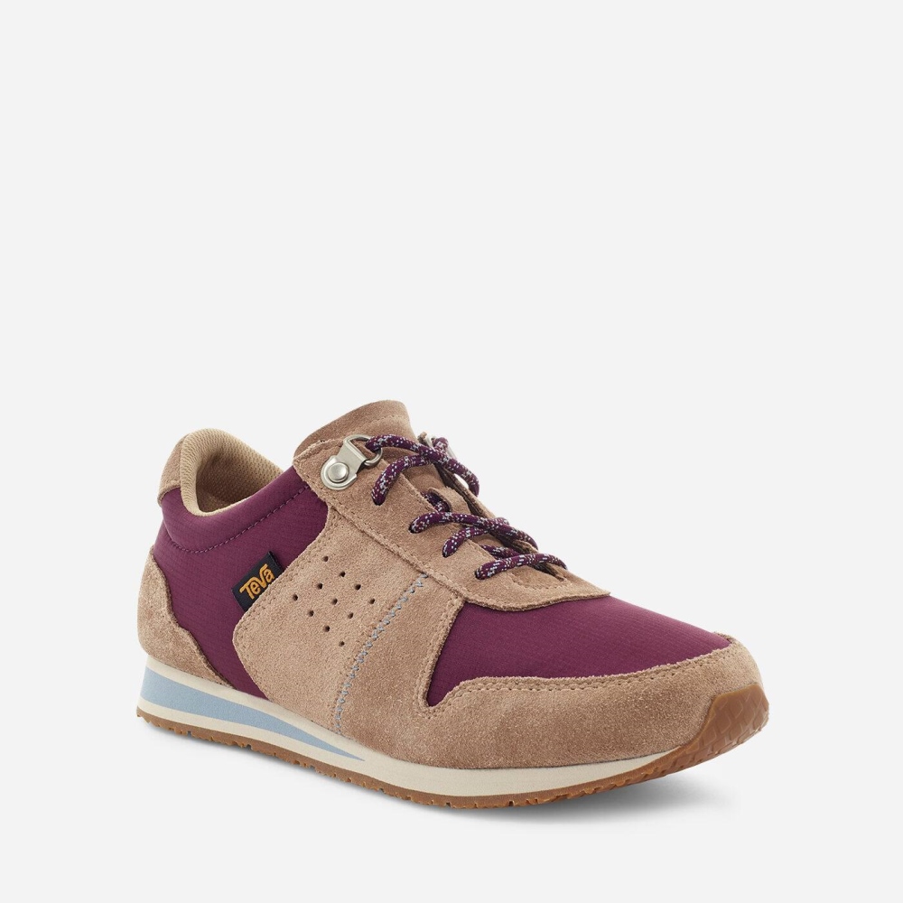 Brown Purple Women's Teva Highside 84 Sneakers | 165-NVQZJO