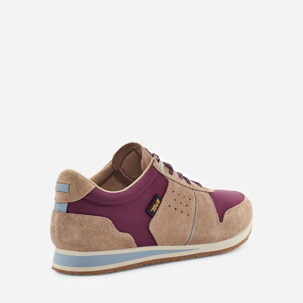 Brown Purple Women's Teva Highside 84 Sneakers | 165-NVQZJO