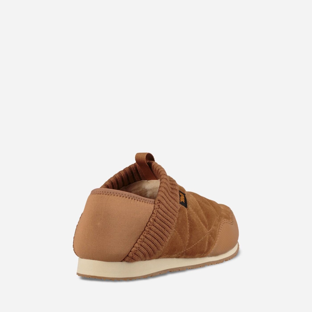 Brown Women's Teva Ember Moc Shearling Slip On Shoes | 702-OIAKVH