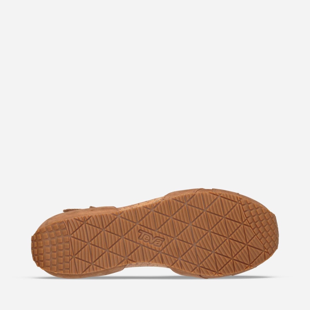 Brown Women's Teva Mahonia Mary Jane Slip On Shoes | 270-NILHPS