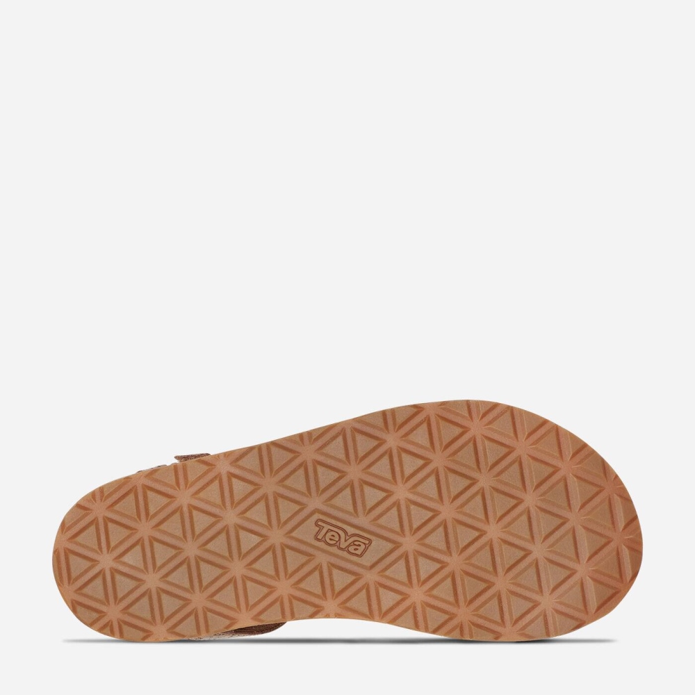 Brown Women's Teva Midform Universal Star Flatform Sandals | 062-ZHVJDU