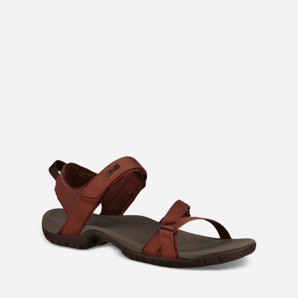 Brown Women's Teva Verra Hiking Sandals | 760-GSOFTK