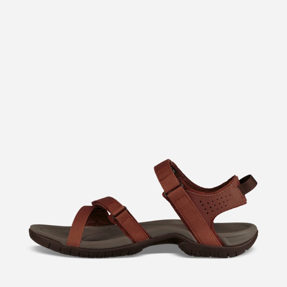 Brown Women's Teva Verra Hiking Sandals | 760-GSOFTK