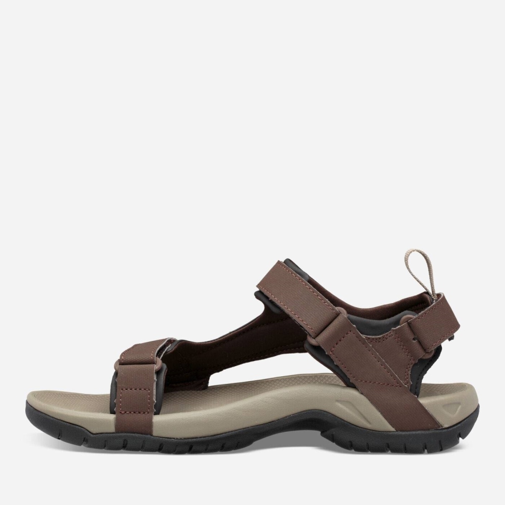 Chocolate Men's Teva Meacham Hiking Sandals | 631-DLIQYG