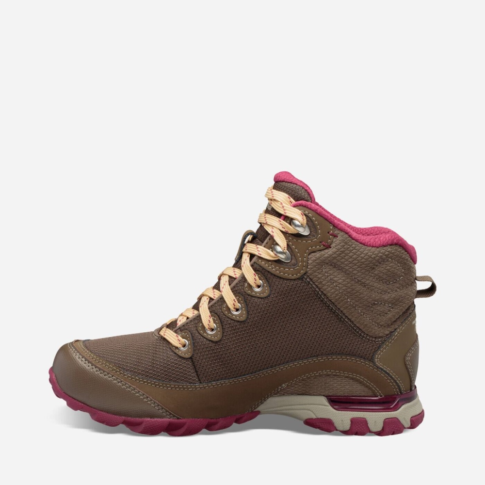 Chocolate Women's Teva Sugarpine Mid WP Boots | 318-CFMQAU