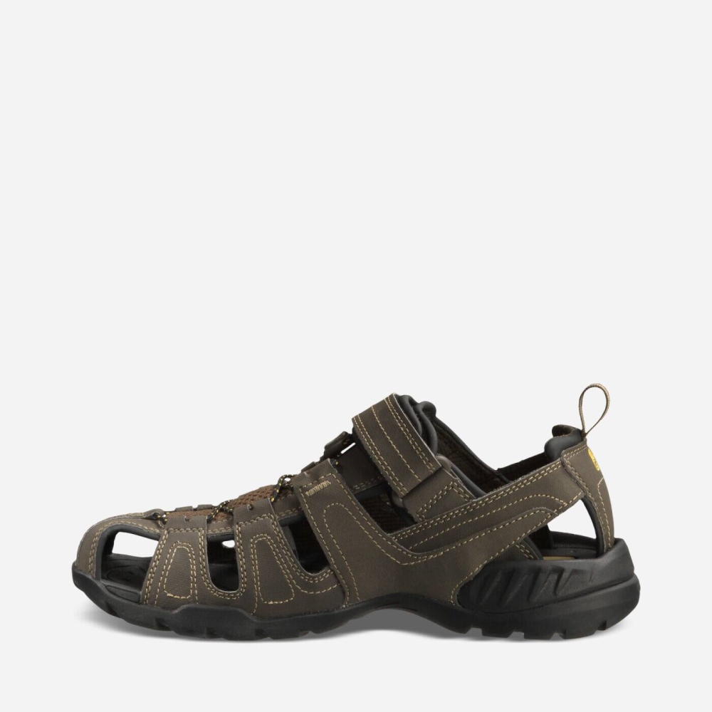 Coffee Men's Teva Forebay Hiking Sandals | 278-LPUHKZ