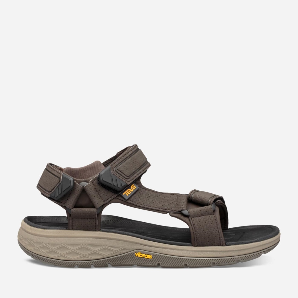 Coffee Men\'s Teva Strata Universal Sandals | 680-BJCZQT