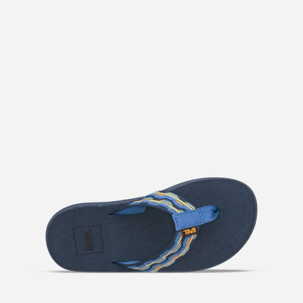 Dark Blue Kids' Teva Voya Flip Flops | 546-QWELUV