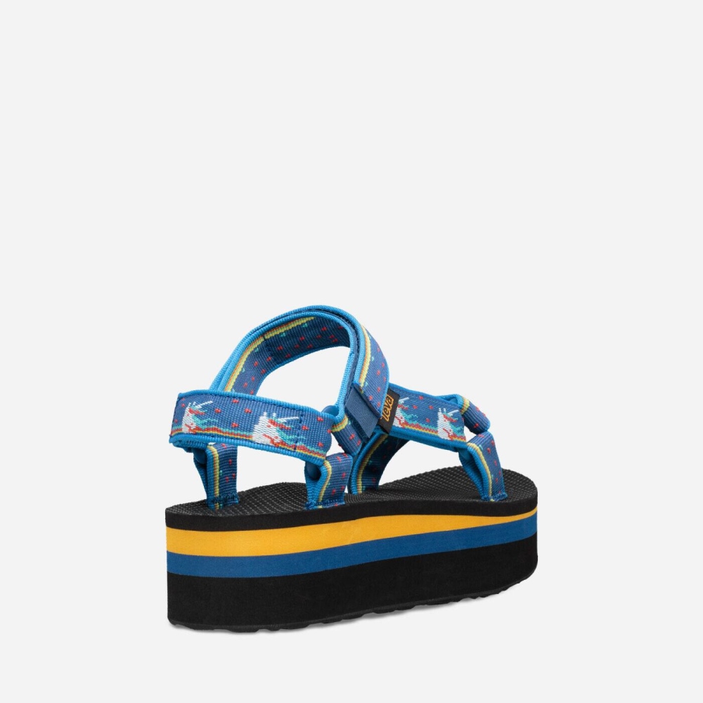 Dark Blue Women's Teva Flatform Universal Flatform Sandals | 148-VOHTBN