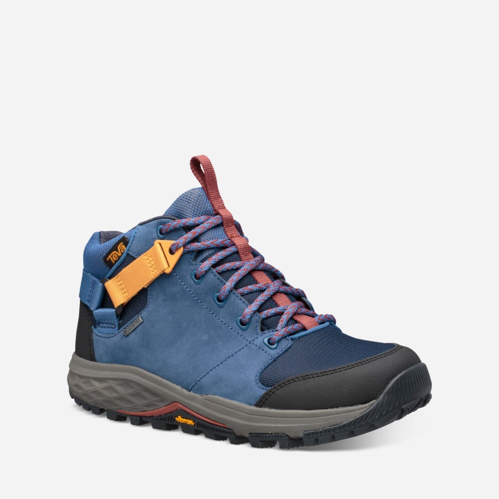 Dark Blue Women's Teva Grandview GTX Hiking Shoes | 310-SUHLKG