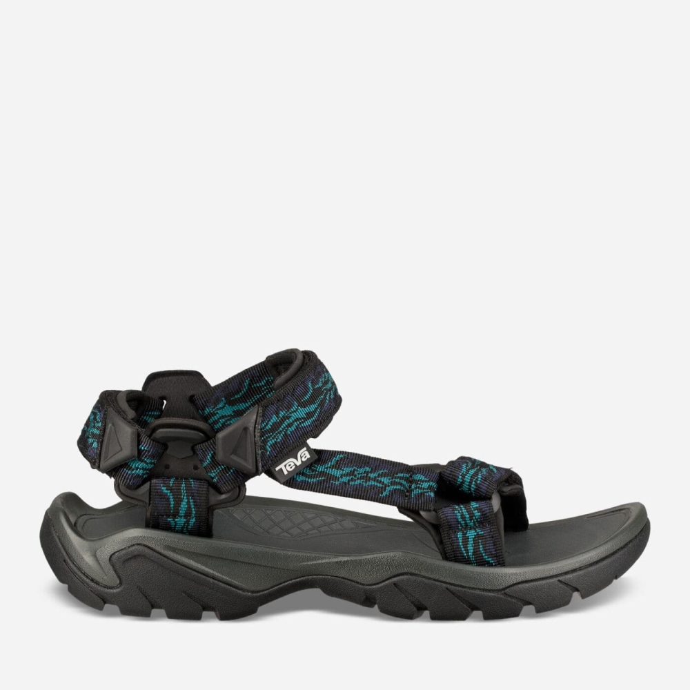 Dark Grey Men\'s Teva Terra Fi 5 Universal Sandals | 794-NQUPTM