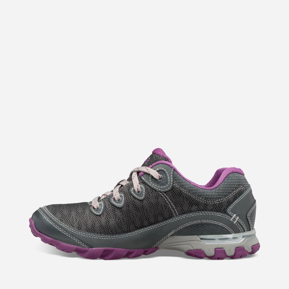 Dark Grey Purple Women's Teva Sugarpine II Air Mesh Lace Up Shoes | 703-LJFSDW