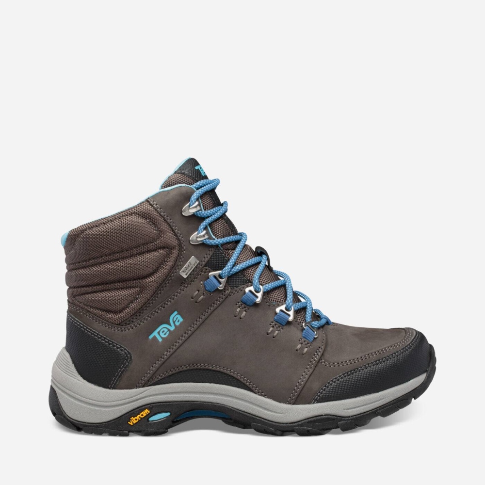 Dark Grey Women\'s Teva Montara Mid eVent Boots | 821-VMLSHD