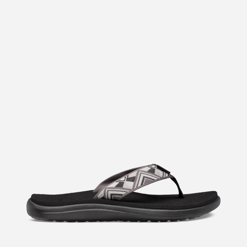 Dark Grey Women\'s Teva Voya Flip Flops | 697-ALRYCS