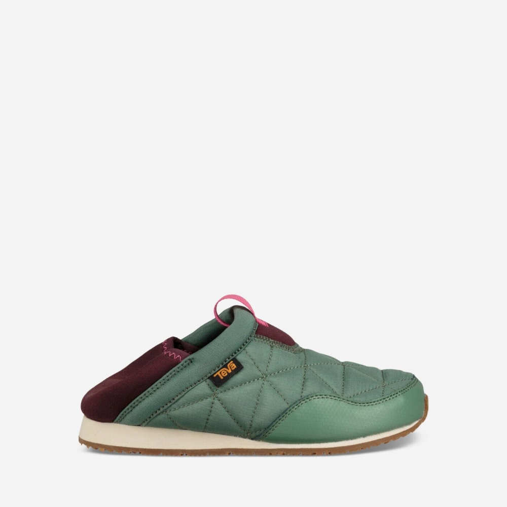 Green Kids' Teva Ember Moc Slippers | 124-MQVREO