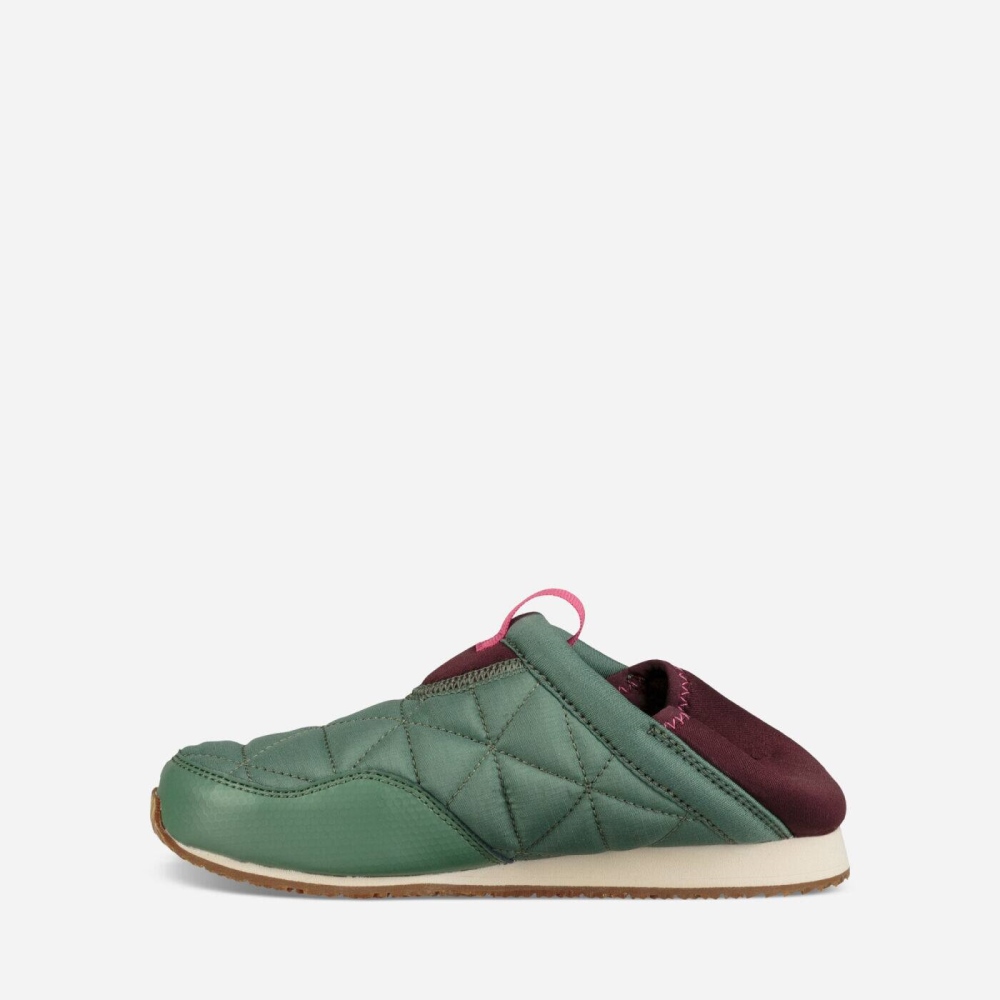 Green Kids' Teva Ember Moc Slippers | 503-PWZKXM