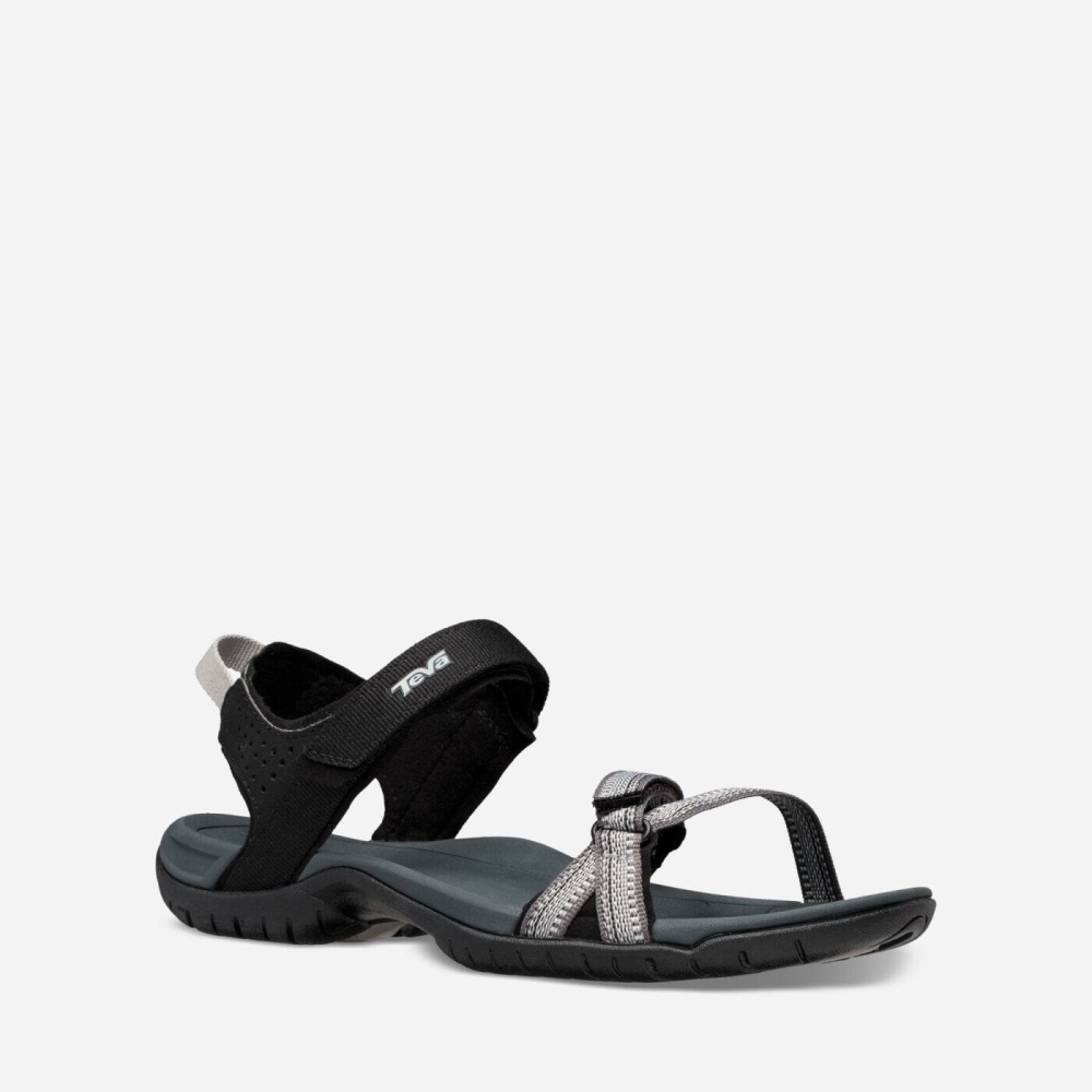 Grey Black Women's Teva Verra Hiking Sandals | 286-LPCIVK