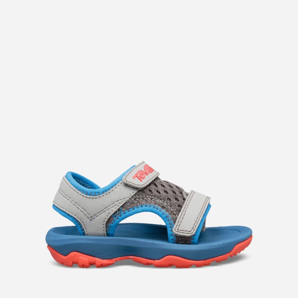 Grey Blue Kids\' Teva Psyclone XLT Hiking Sandals | 304-QSAEOM